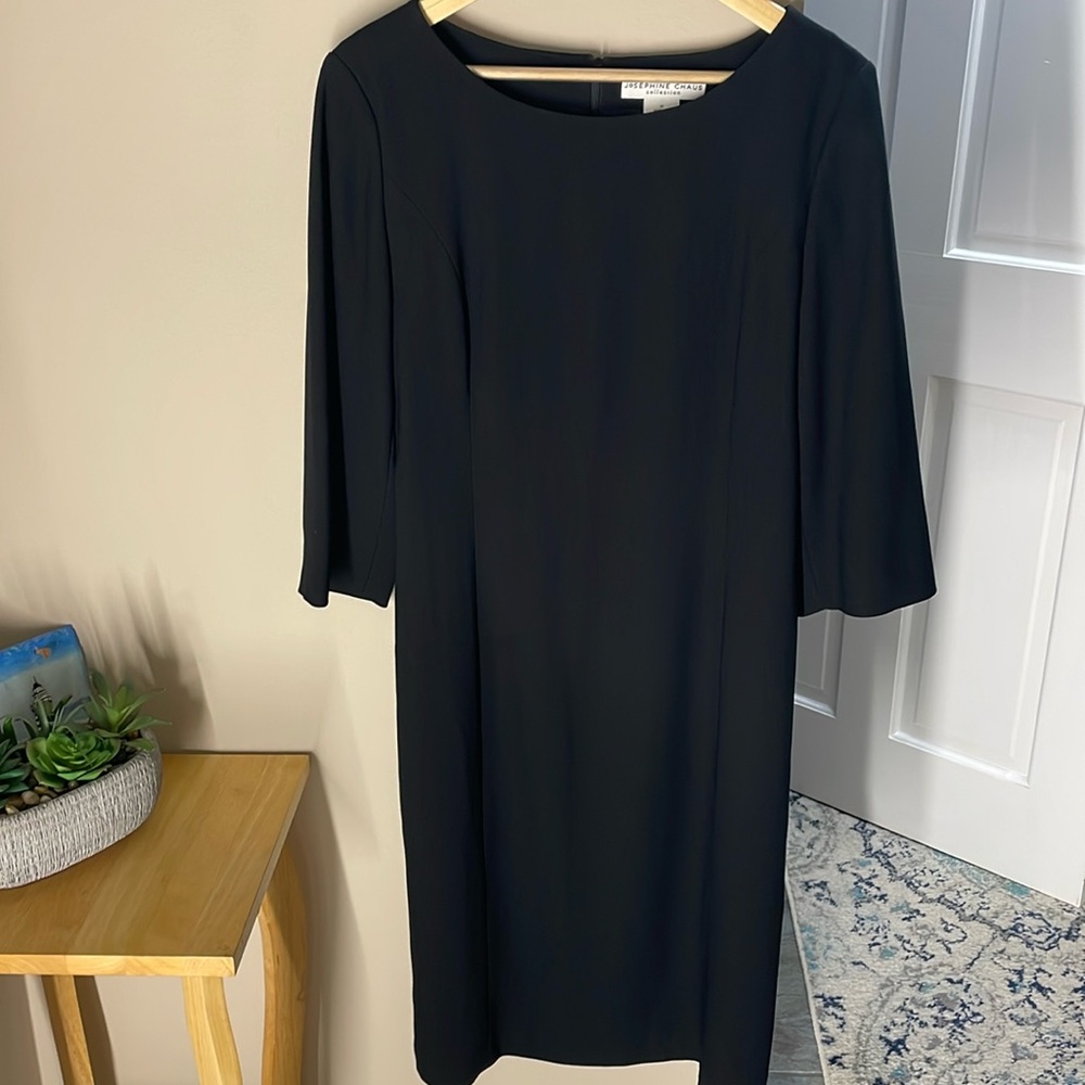 Sale! Josephine Chaus black streamlined dress